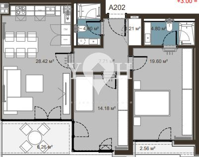 Продава 3-стаен София 78126