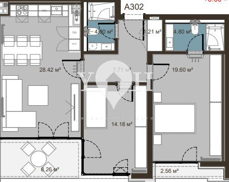 Продава 3-стаен София 78129