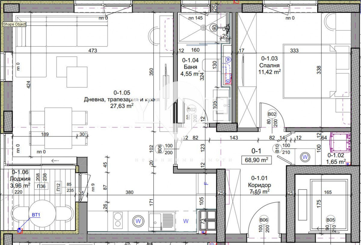 Продава 2-стаен София 78175
