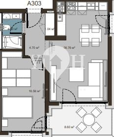 Продава 2-стаен София 78108