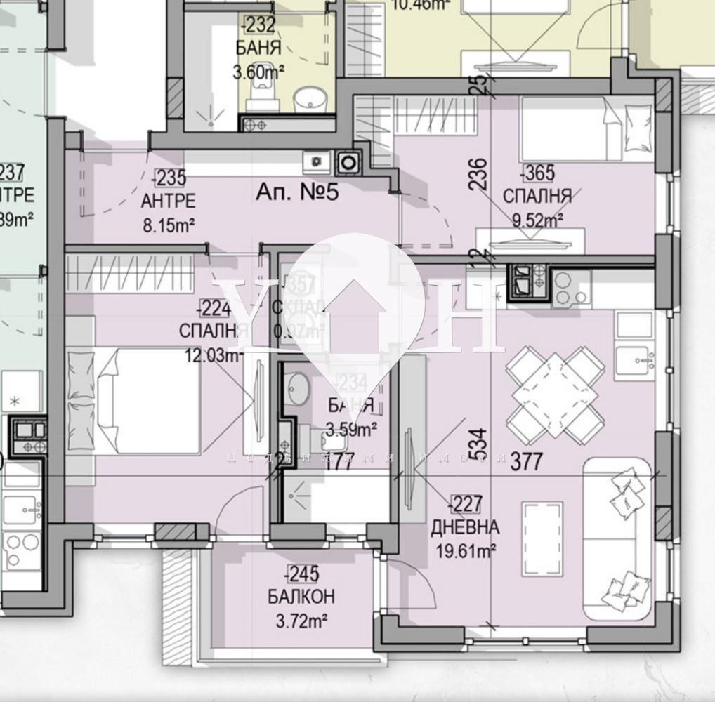 Продава 3-стаен София 78036