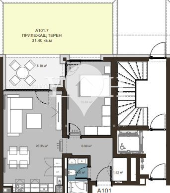 Продава 2-стаен София 78095