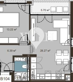 Продава 2-стаен София 78123