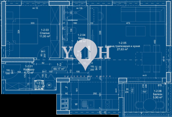 Продава 2-стаен София 77847