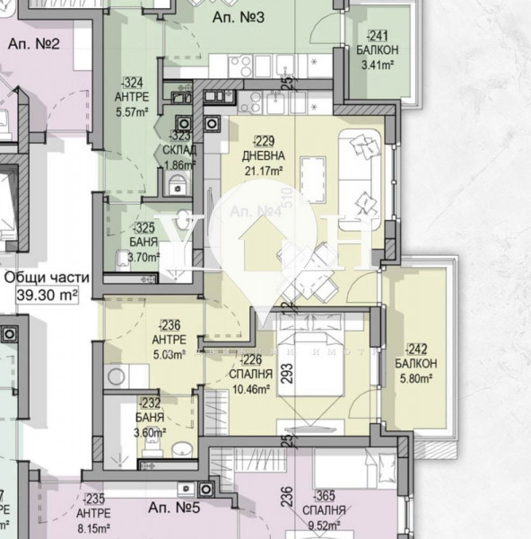 Продава 2-стаен София 77801