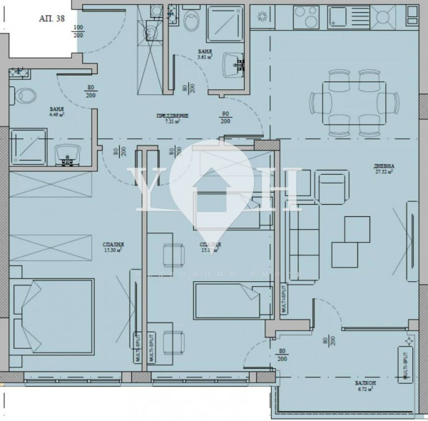 Продава 3-стаен София 77956