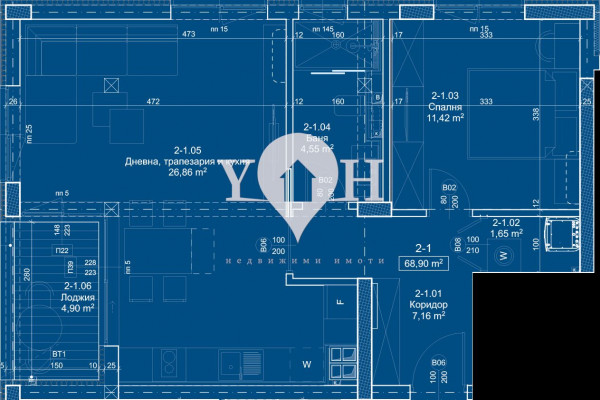 Продава 2-стаен София 77854