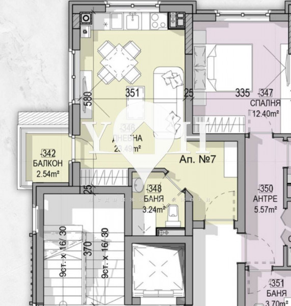 Продава 1-стаен София 77800